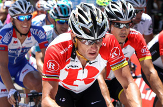Mercer 18427 Lance Armstrong representing the USA and Team Radio Shack during Stage Five of the 2011 Tour Down Under in Adelaide, Australia.