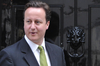 Britain's Prime Minister David Cameron is pictured on the doorstep of 10 Downing Street in London, on June 7, 2010. Cameron announced recently that marriage visa applicants would be tested for their proficiency in English.