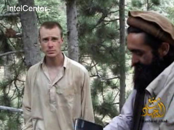 This image provided by IntelCenter on Dec. 8, 2010, shows a frame grab from a video released by the Taliban containing footage of a man believed to be Sgt. Bowe Bergdahl. The 26-year-old Army sergeant was captured by the Taliban more than three years ago.