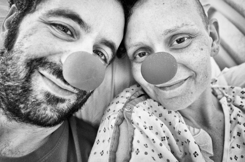 Jen%20and%20me%20clown%20noses.jpg?format=1000w Just happy to be with each other, Jen and I make the most of another hospital stay.