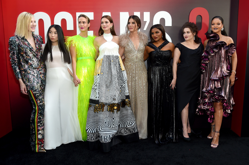 Cate Blanchett, Awkwafina, Sarah Paulson, Anne Hathaway, Sandra Bullock, Mindy Kaling, Helena Bonham Carter and Rihanna attend the Cate Blanchett, Awkwafina, Sarah Paulson, Anne Hathaway, Sandra Bullock, Mindy Kaling, Helena Bonham Carter and Rihanna attend the