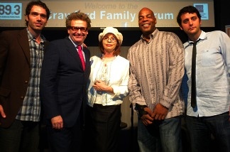 Mercer 12961 Ben Morrison, Greg Proops, Patt, Alonzo Bodden, and Ben Gleib in the Crawford Family Forum for December's Comedy Congress