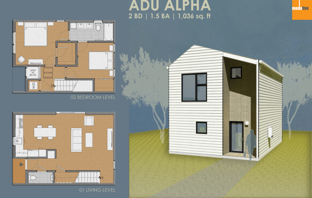 Granny flats A rendering of an accessory dwelling unit designed by L.A.-based design firm Modative.
