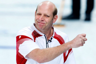 Canada skip Kevin Martin reacts after a shot in the second end while playing against Sweden during Olympics semifinal action on Thursday. An opponent recently called Martin "the Michael Jordan of curling."