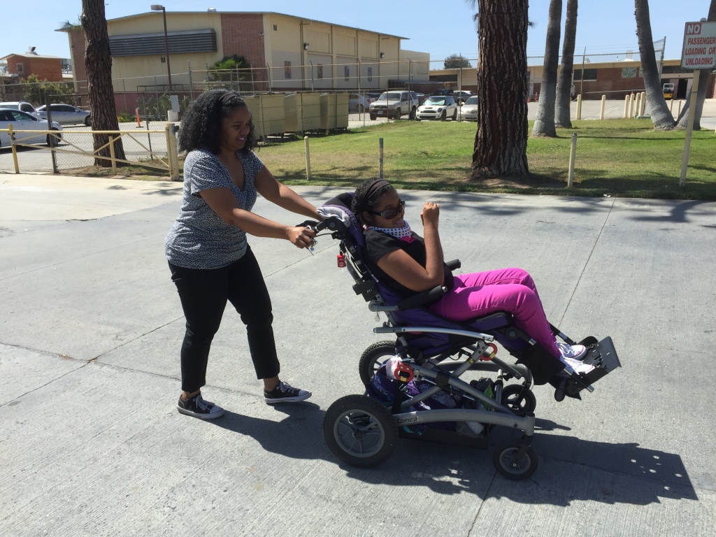 Mom picks up daughter from school Sherri Brady picks up Lauren Messer from school.