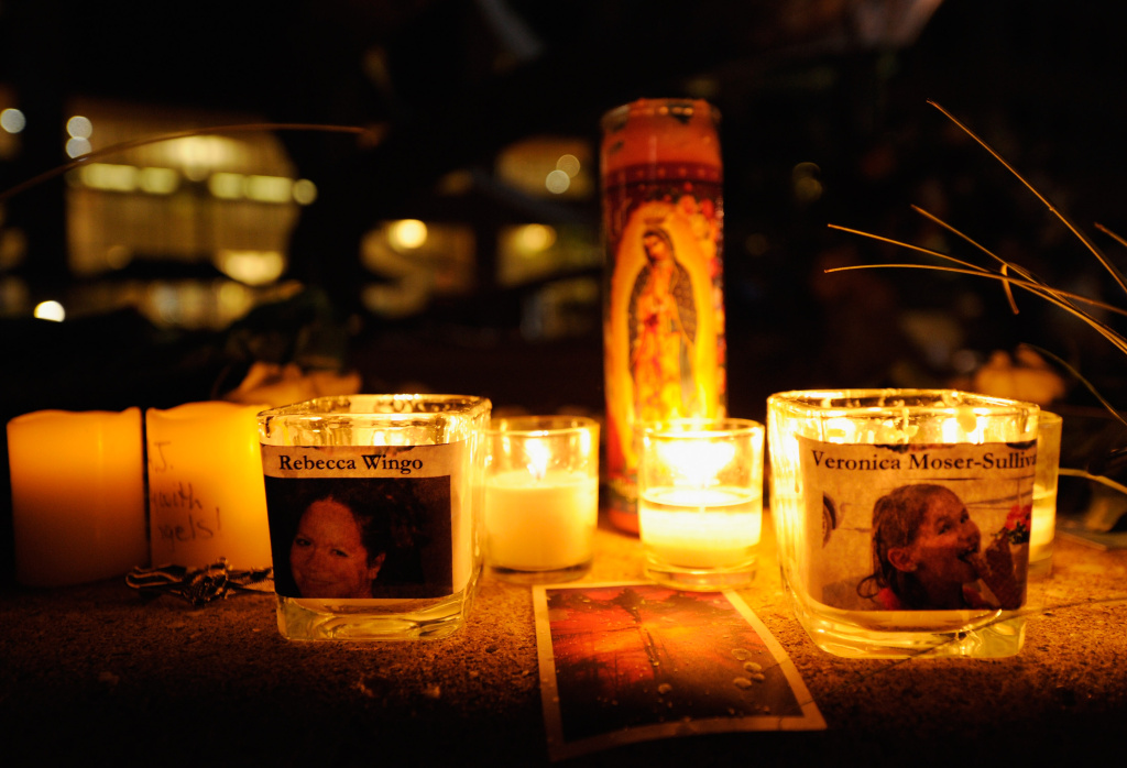Colorado Community Mourns In Aftermath Of Deadly Movie Theater Shooting A memorial display.