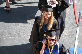 Students at Cal State San Marcos as they graduate.