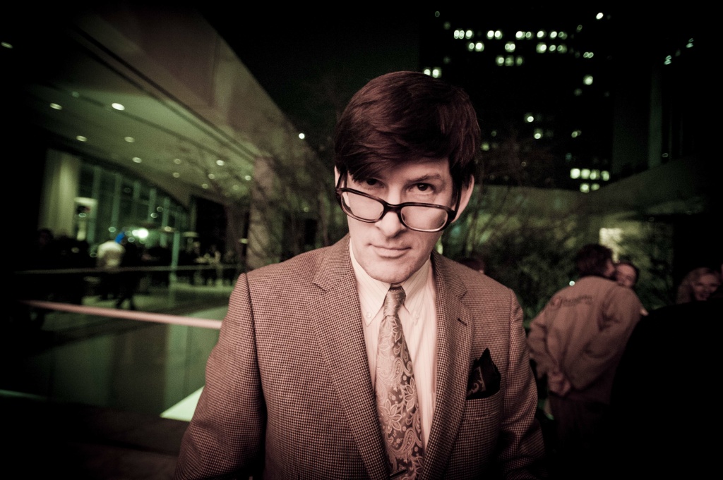 Off-Ramp host John Rabe at the Hammer, 2-2-2012, charmingly captured by photographer Vern Evans. Off-Ramp host John Rabe at the Hammer, 2-2-2012, charmingly captured by photographer Vern Evans.
