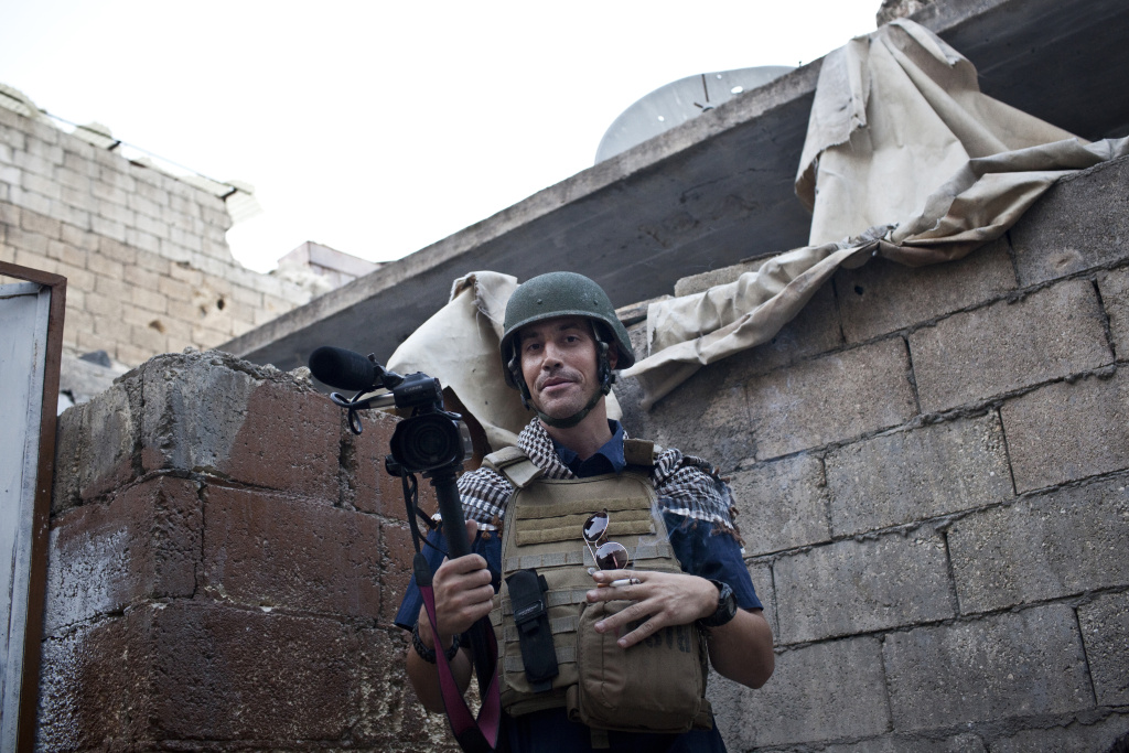 Jim Foley in the Karm Jebel neighborhood of Aleppo that was being fought over in November, 2012.