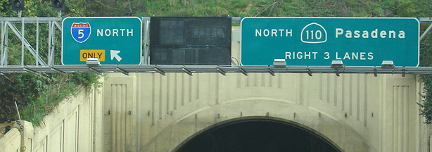 Mercer 623 The Pasadena Freeway (SR-110) was built in 1940, and originally carried 27,000 vehicles. Today, Average Annual Daily Traffic volume at the northbound SR-110 connector to I-5 is 127,000.