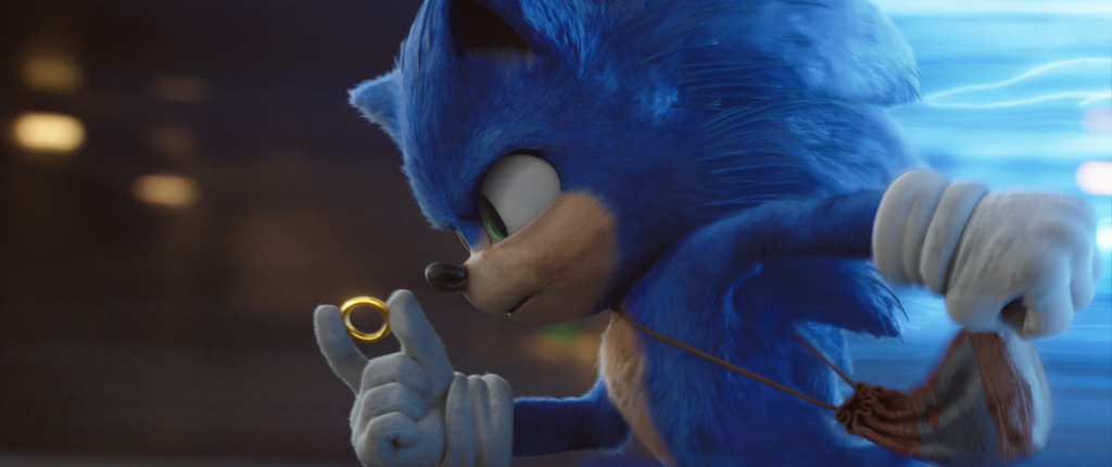 Sonic (played by Ben Schwartz) in Sonic (played by Ben Schwartz) in