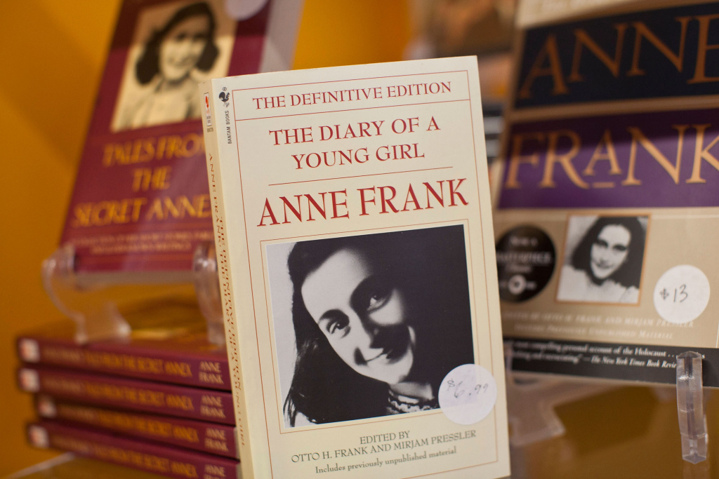 Anne Frank Center USA Opens 3 Blocks From World Trade Center Site NEW YORK, NY - MARCH 26: A copy of,