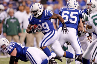 Indianapolis Colts running back Joseph Addai has only racked up 828 yards this season.