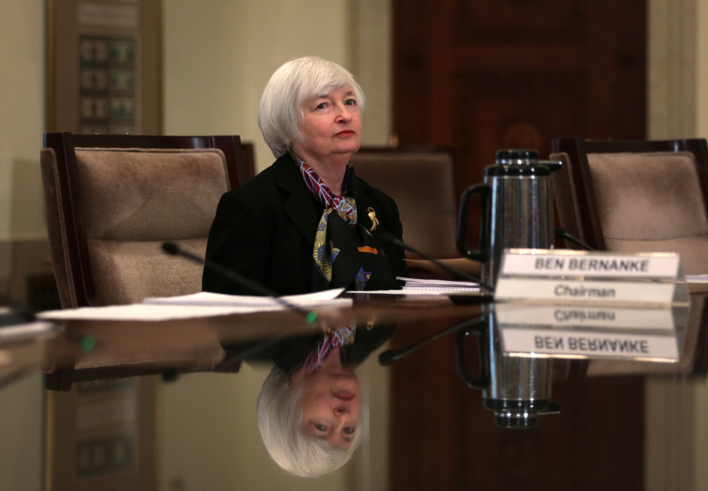 Federal Reserve Board Of Governors Meet To Discuss Volcker Rule Janet Yellen, Vice Chair of the Federal Reserve Board and President Obama's nominee to succeed Chairman Ben Bernanke, waits for the beginning of a meeting of the Board of Governors of the Federal Reserve System to discuss the final version of the so-called
