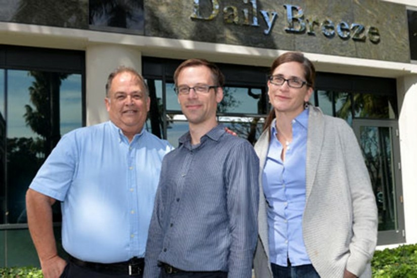 From left: The Daily Breeze City Editor Frank Suraci, Rob Kuznia and Rebecca Kimitch From left: The Daily Breeze City Editor Frank Suraci, Rob Kuznia and Rebecca Kimitch