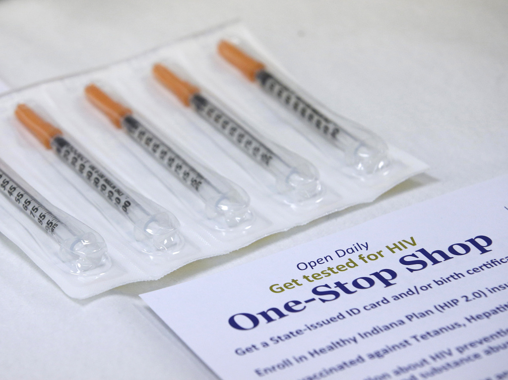 A needle exchange program at the Austin Community Outreach Center in Austin, Ind., is aimed at stopping spread of HIV. A needle exchange program at the Austin Community Outreach Center in Austin, Ind., is aimed at stopping spread of HIV.