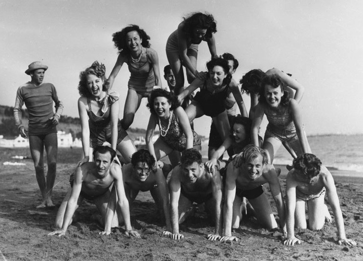 Undated photo at unidentified SoCal beach. Undated photo at unidentified SoCal beach.