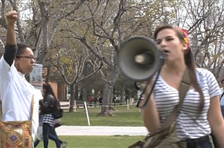 Hundreds of Cal State Northridge students protested the rising costs of education. The marches and rallies took place throughout the day Wednesday, March 2, on campus.