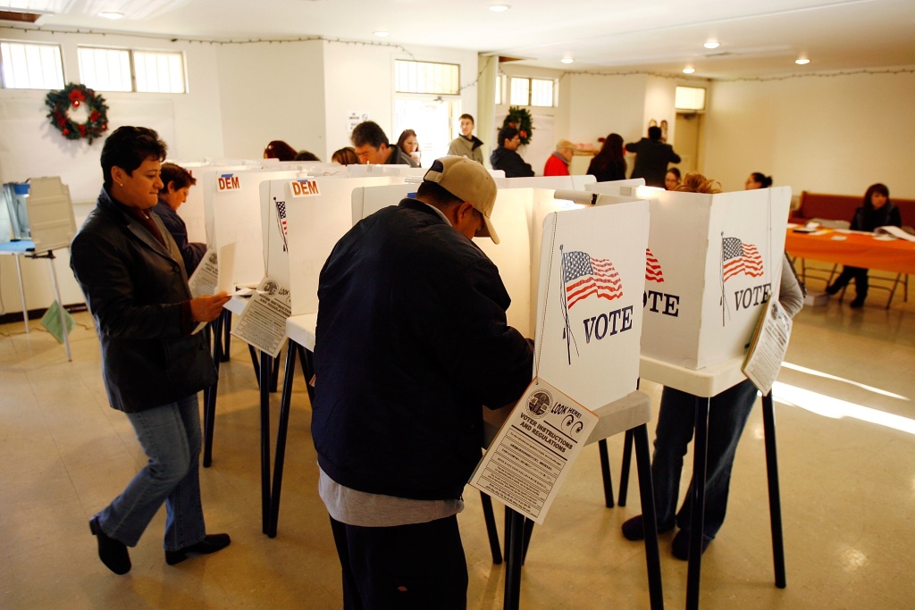 California Voters Participate In The State's Pivotal Primary