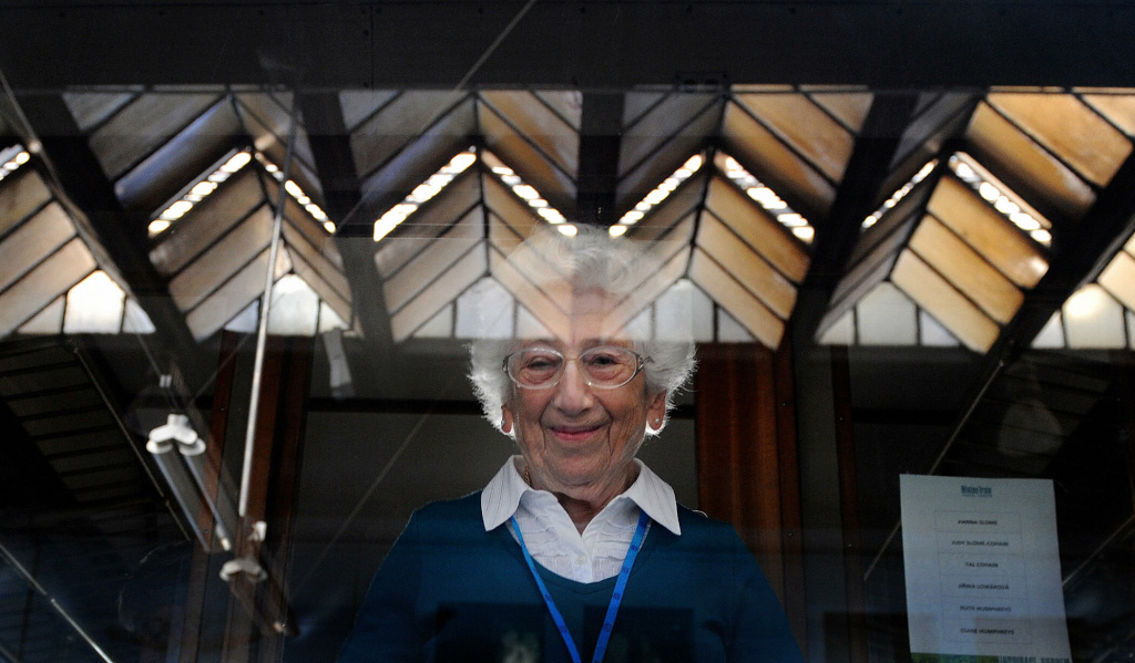 Ruth Humpreyes, a Jewish survivor of the Ruth Humpreyes, a Jewish survivor of the Holocaust, looks out from a window of the historical train named ''Winton train'' at Prague's Main Railway Station on September 1, 2009, on the 70th anniversary of the start of World War II. The Winton train is named after Sir Nicholas Winton who rescued Humpreyes and 668 mostly Jewish-Czech children from their doomed fate in the Nazi death camps, prior to the outbreak of World War II in an operation known as the Czech Kindertransport.