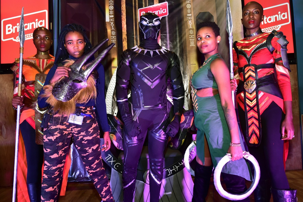 KENYA-US-ARTS-CINEMA Cosplayers portraying characters from the film