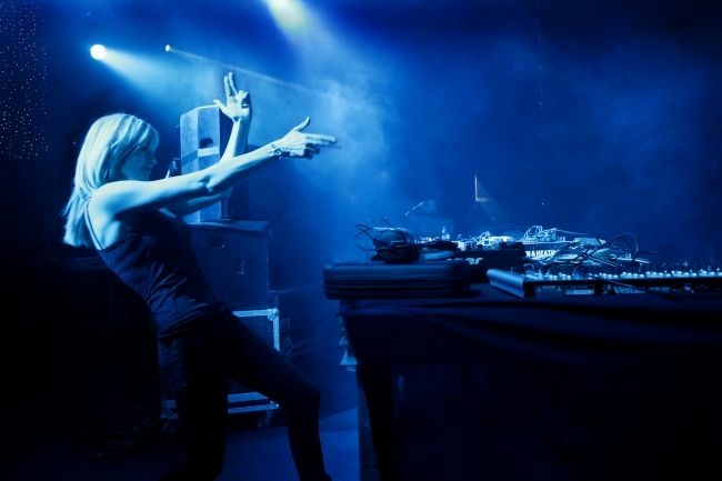 Mary Anne Hobbs Music journalist, festival curator and DJ Mary Anne Hobbs spinning records.