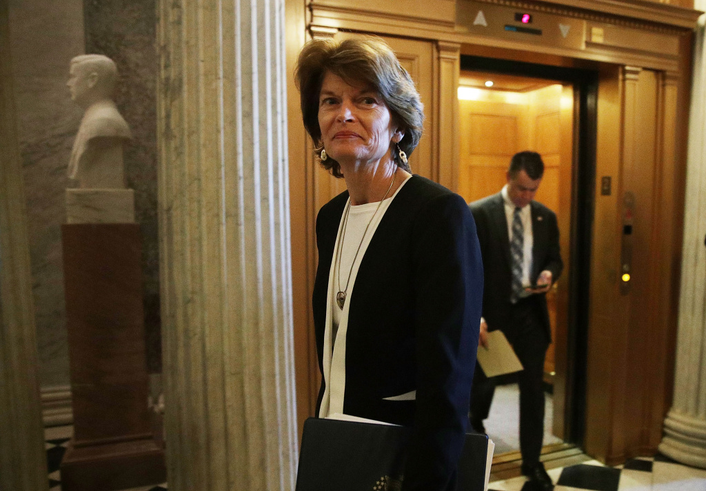 U.S. Senate Debates Tax Reform Bill U.S. Sen. Lisa Murkowski (R-AK) arrives for a vote at the Capitol December 1, 2017 in Washington, DC. Senate GOPs indicate that they have enough votes to pass the tax reform bill.