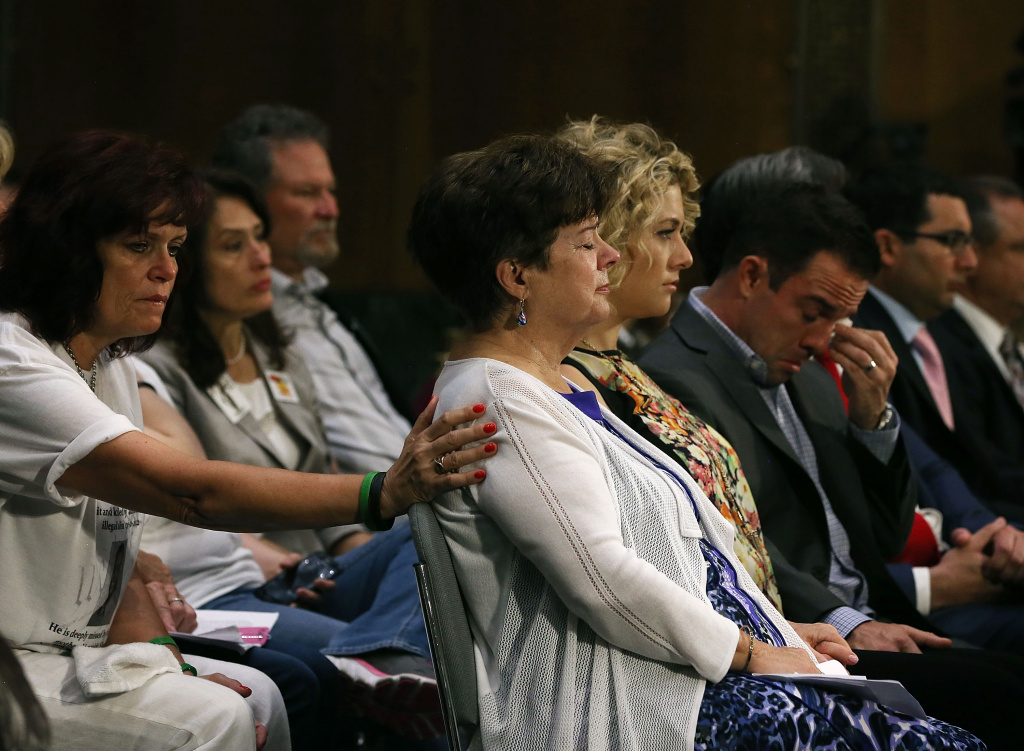 Senate Holds Hearing On Immigration Enforcement Policies And Public Safety Liz Sullivan, mother of Kathryn