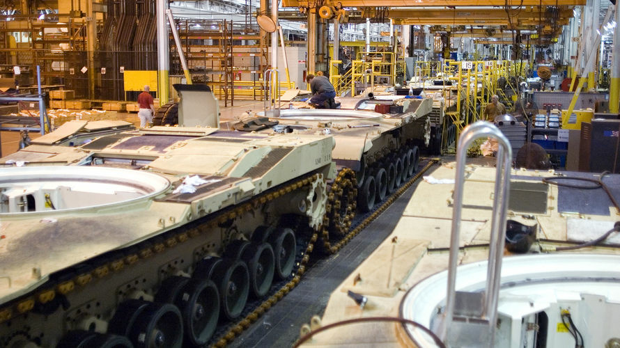 The Commerce Department said Tuesday that orders for durable goods increased 3.6 percent last month, matching April's gain. Most of the increase was because of a surge in commercial aircraft orders. Still, businesses also ordered more computers, machinery and primary metals. (Photo: M1 Abrams tanks sit on the assembly line at a plant in Lima, Ohio). The Commerce Department said Tuesday that orders for durable goods increased 3.6 percent last month, matching April's gain. Most of the increase was because of a surge in commercial aircraft orders. Still, businesses also ordered more computers, machinery and primary metals. (Photo: M1 Abrams tanks sit on the assembly line at a plant in Lima, Ohio).