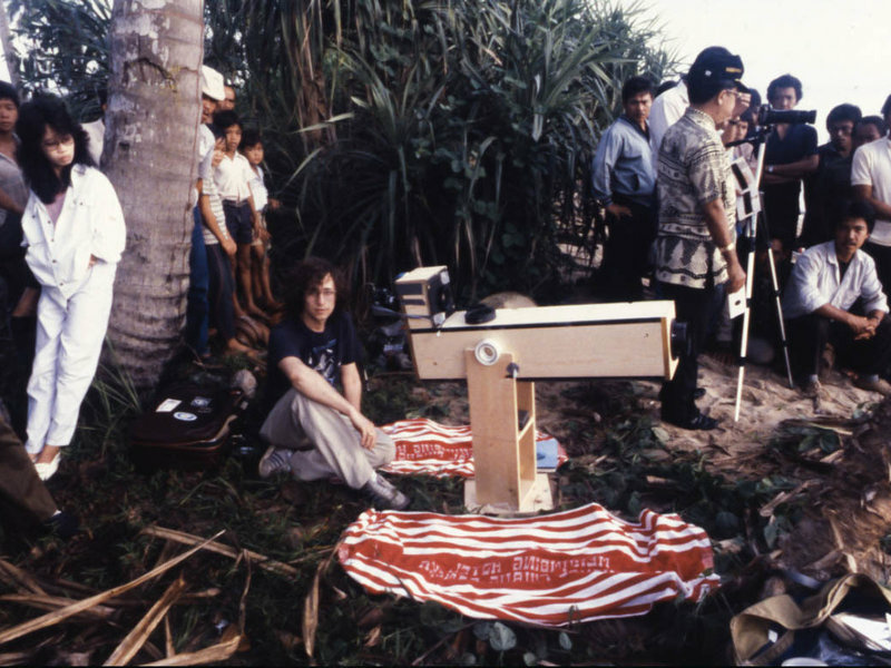 Astronomer Glenn Schneider (center) was on the coast of Bangka Island, Indonesia, on March 18, 1988, preparing to observe and photograph that day's total solar eclipse using his Astronomer Glenn Schneider (center) was on the coast of Bangka Island, Indonesia, on March 18, 1988, preparing to observe and photograph that day's total solar eclipse using his