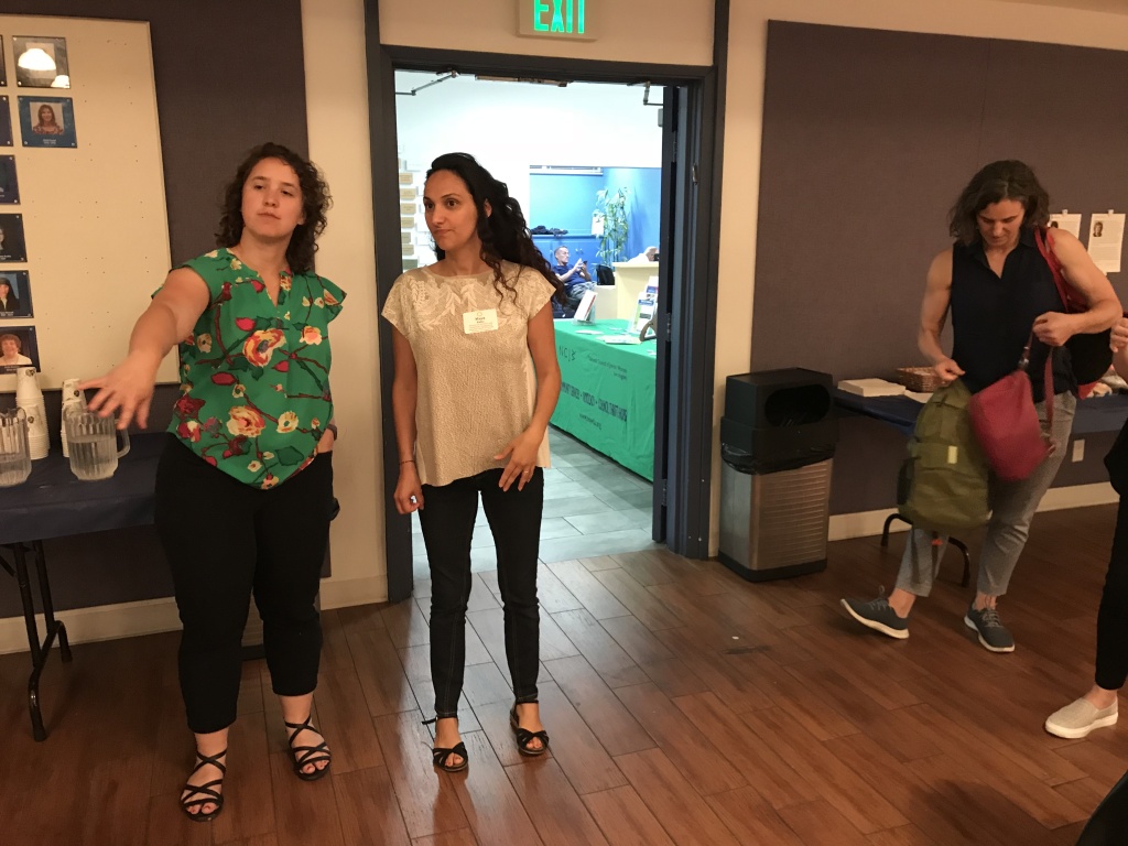 Jewish bail reform Different Jewish organizations have banded together to hold phone banks for Senate Bill 10. From left to right: Anjuli Kronheim Katz of Bend the Arc; Maya Paley of the National Council of Jewish Women and Brooke Wirtschafter of IKAR, a Jewish congregation.