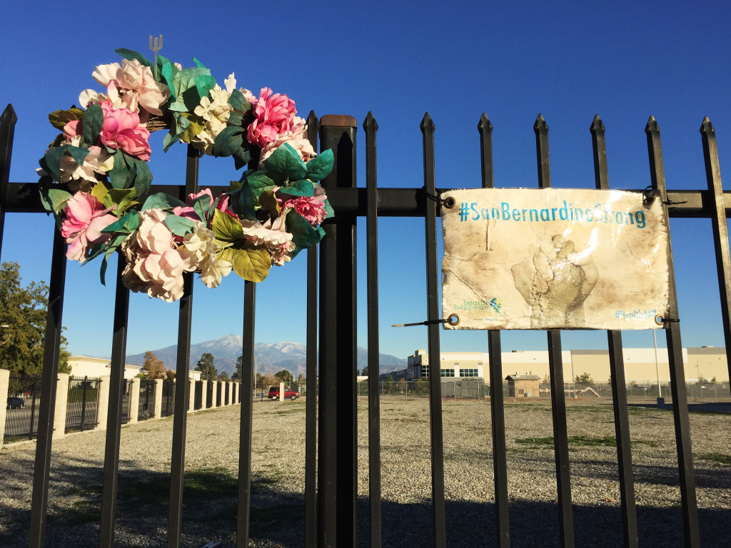 A memorial to the victims killed in San Bernardino, Calif., on Dec. 2, 2015. A memorial to the victims killed in San Bernardino, Calif., on Dec. 2, 2015.