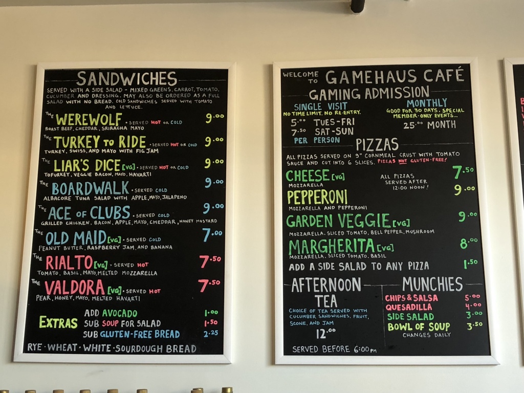 Game Haus 3 At Game Haus, even the food is a word play on popular games.