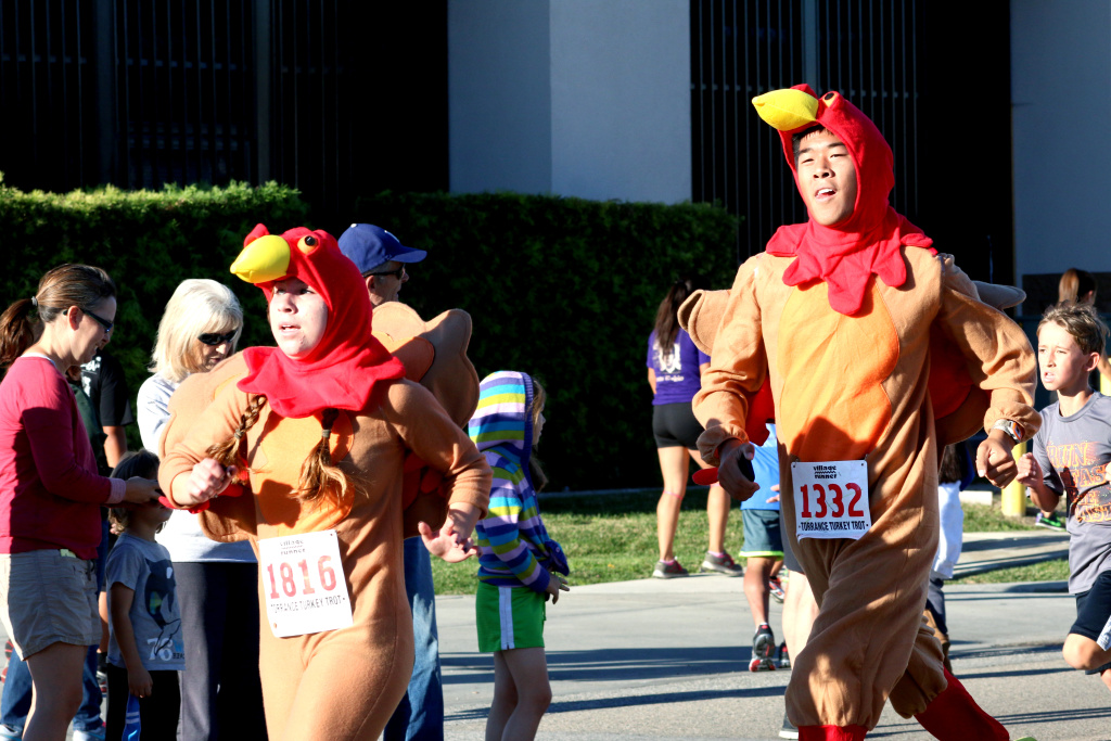 Torrance turkey trot Some runners in costume run in the annual Harry Sutter Memorial Thanksgiving Day Turkey Trot Fun Run in Torrance.