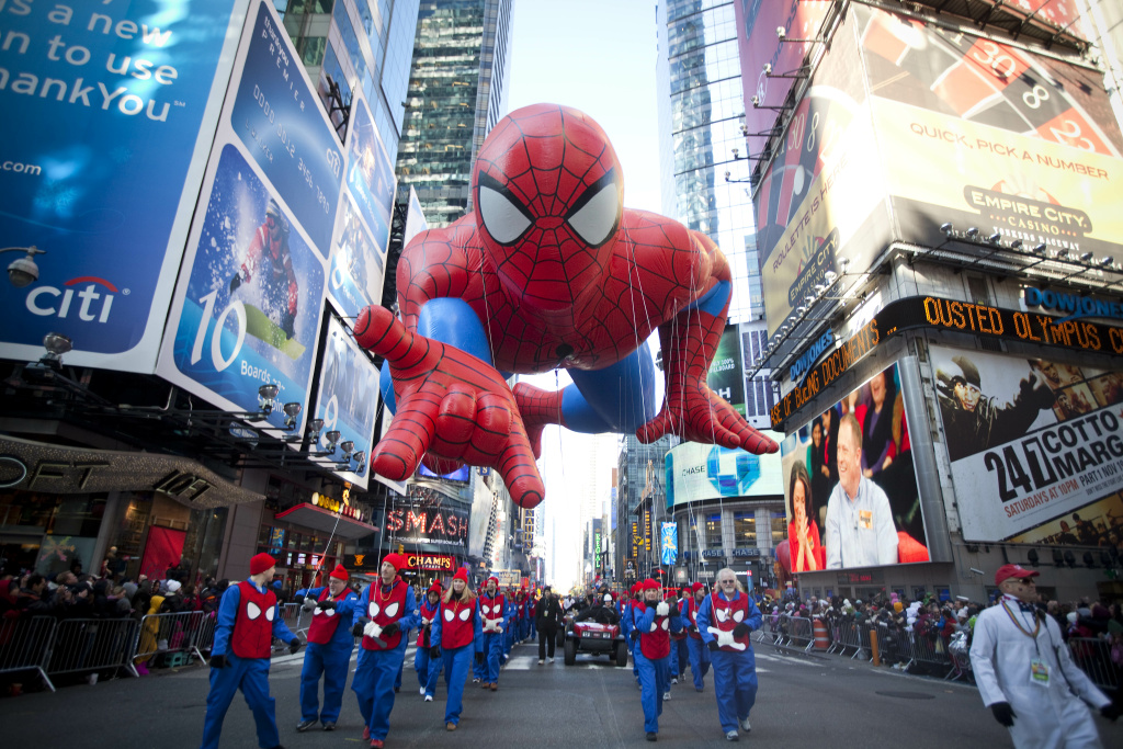 Macy's Legendary Thanksgiving Day Parade Winds Through New York City