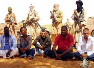 This Al-Andalus image grab taken on September 30, 2010 from a video released shows hostages seized in Niger by Al-Qaeda in the Islamic Maghreb. U.S. counterterrorism officials are concerned that al-Qaida affiliates in Africa are growing stronger.