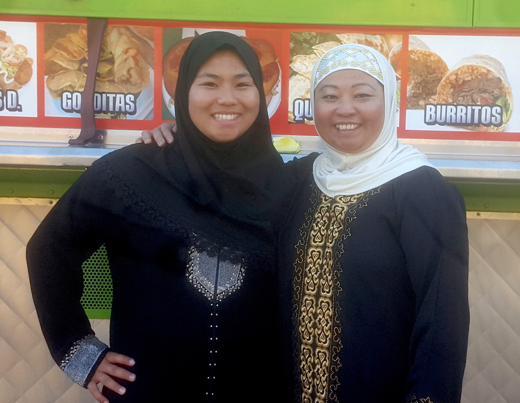 Sophy El and Halimas Sen at a Taco Truck at Every Mosque Sophy El and Halimas Sen.