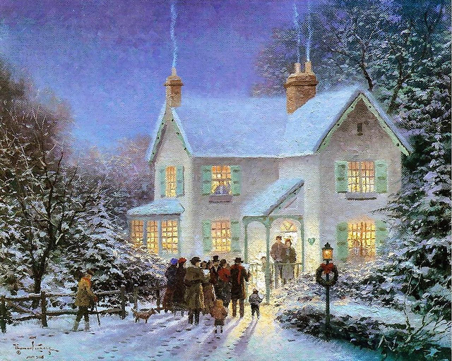 Artwork by Thomas Kinkade. (Image courtesy Lara Henshingly/flickr/Creative Commons) Artwork by Thomas Kinkade. (Image courtesy Lara Henshingly/flickr/Creative Commons)