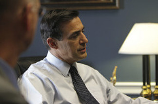 U.S. Representative Darrell Issa attends a North San Diego County Association of Realtors meeting, May 12, 2010.