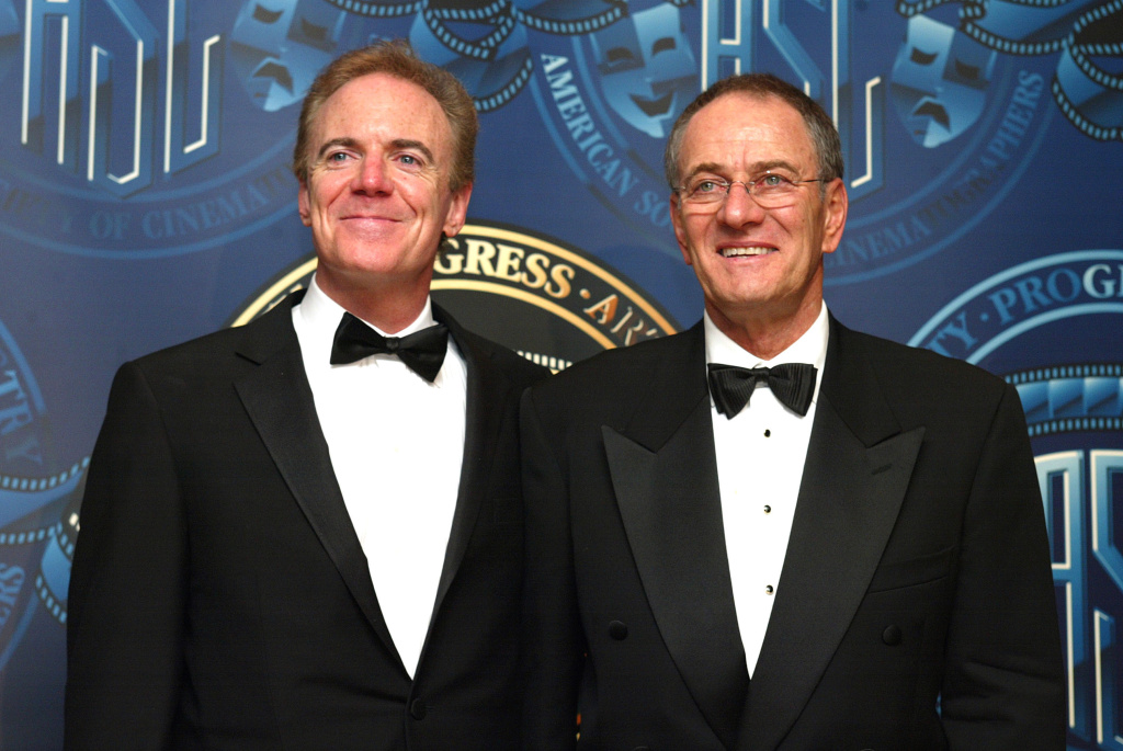 Richard Crudo Owen Roizman ASC ASC President Richard Crudo, left, and Awards Chairman Owen Roizman pose at the American Society of Cinematographers 17th Annual Outstanding Achievement Awards on February 16, 2003.