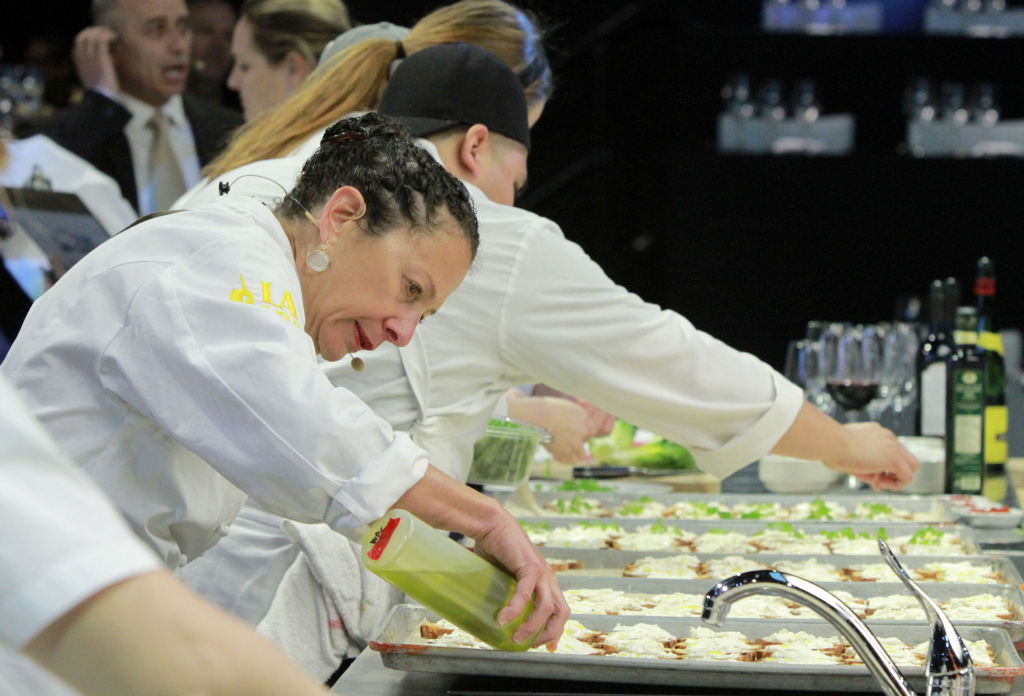 Chef Nancy Silverton at the All-Star Chef Classic on March 22, 2014 in Los Angeles, California. Chef Nancy Silverton at the All-Star Chef Classic - All-Star Lunch at L.A. LIVE on March 22, 2014 in Los Angeles, California.