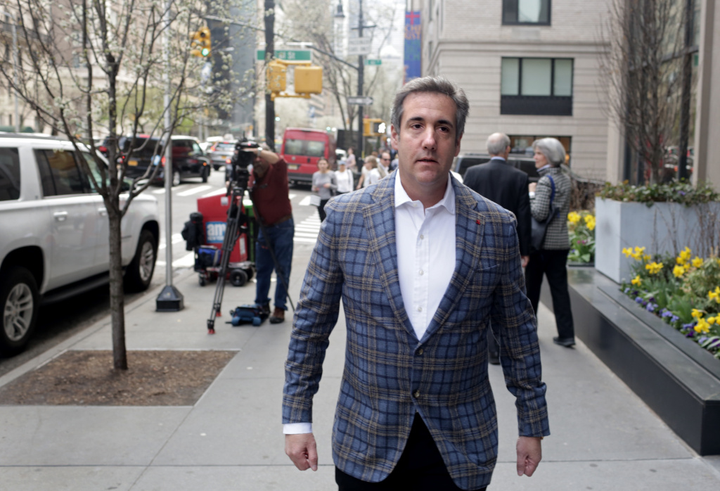 Court Hearing Surrounding Searches Of Trump Attorney Michael Cohen Held In New York Michael Cohen, U.S. President Donald Trump's personal attorney, walks to the Loews Regency hotel on Park Ave on April 13, 2018 in New York City. Following FBI raids on his home, office and hotel room, the Department of Justice announced that they are placing him under criminal investigation.