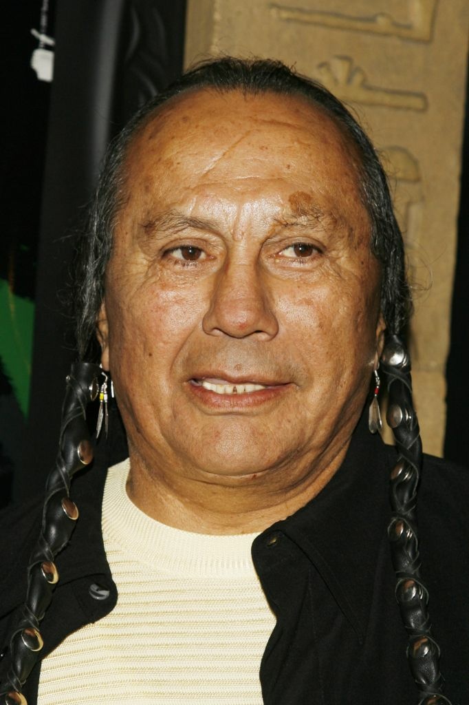 Russell Means arrives at an event in Hollywood in April 2007.