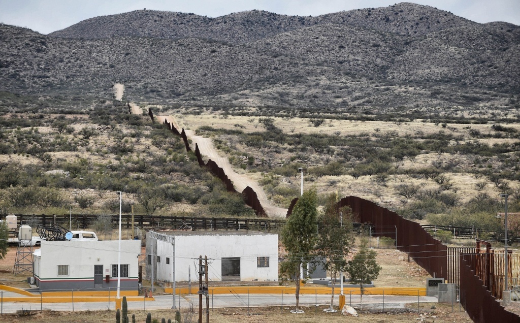 President Trump is expected to sign an order to begin building a new wall along the border line between Mexico and the U.S Wednesday. Here, the border is seen from the community of Sasabe in Sonora state, Mexico, earlier this month. President Trump has signed an order to begin building a new wall along the border line between Mexico and the U.S. Here, the border is seen from the community of Sasabe in Sonora state, Mexico, earlier this month.