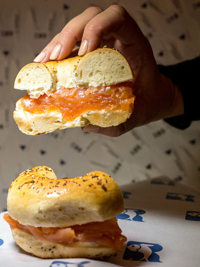 Yom Kippur Bagels and lox from New York-based