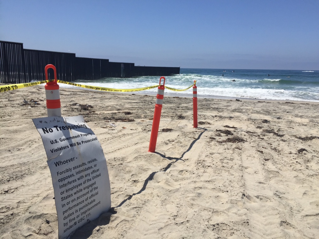 Surf Border No Trespassing A