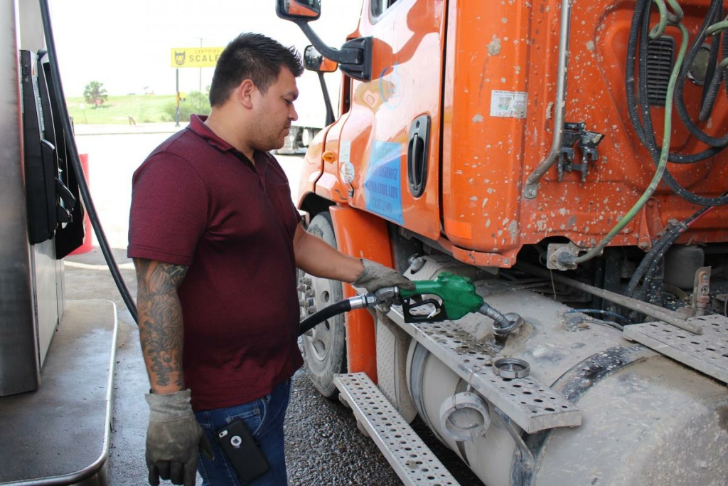 American Homefront National Guard Border Cristián Alexander Garcia Dávila is a truck driver who often crosses the Texas-Mexico border with fruit and vegetable cargo. He says commercial wait times on the Pharr International Bridge have improved, but still can take hours.