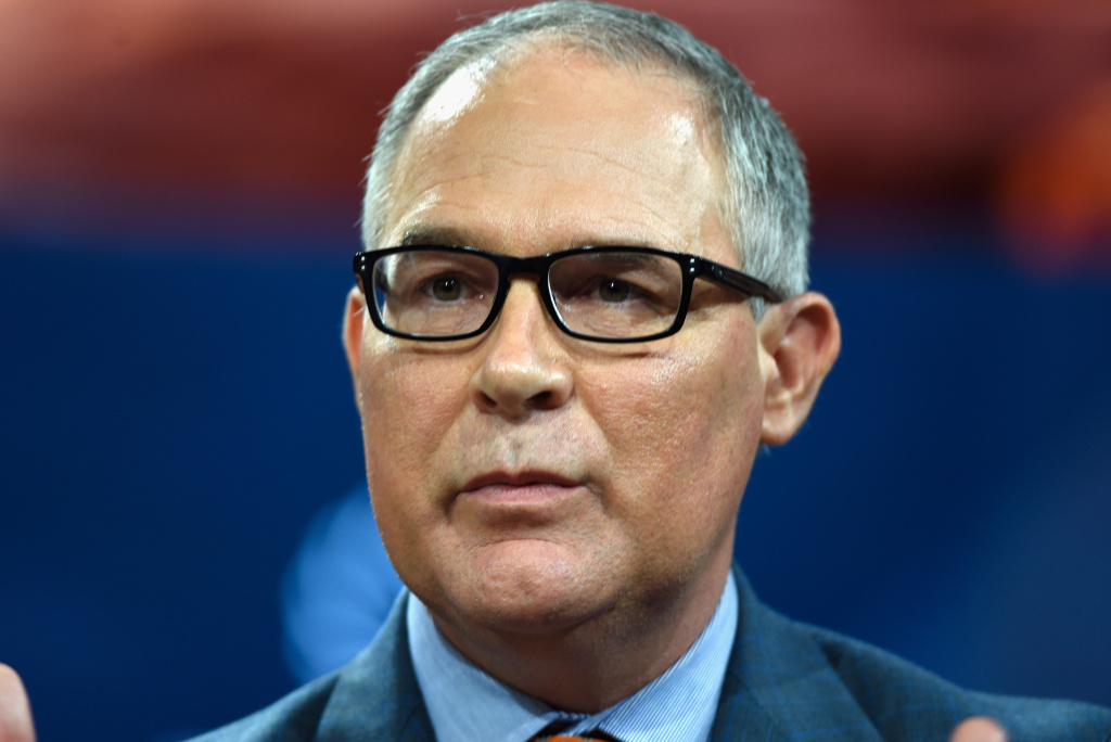 The 2017 Concordia Annual Summit - Day 2 NEW YORK, NY - SEPTEMBER 19: Scott Pruitt, administrator of U.S. EPA speaks at The 2017 Concordia Annual Summit at Grand Hyatt New York on September 19, 2017 in New York City. (Photo by Riccardo Savi/Getty Images for Concordia Summit)