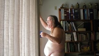 Mercer 9366 Actor and nude model Michael Q Schmidt at home