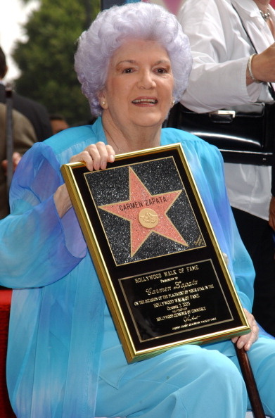 Carmen Zapata got a star on the Hollywood Walk of Fame in 2003.